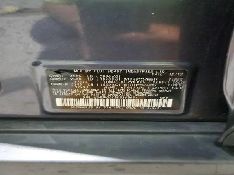 2014 SUBARU OUTBACK 2.5I PREMIUM  