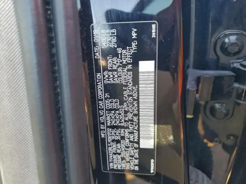 2018 VOLVO XC60 T6 INSCRIPTION  