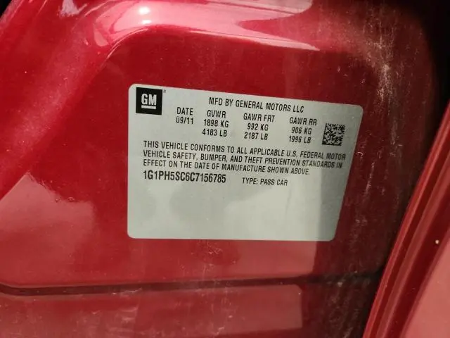 2012 CHEVROLET CRUZE LTZ  