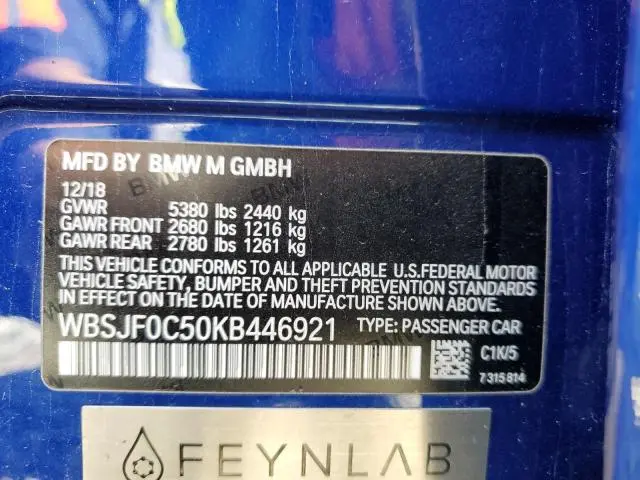 2019 BMW M5   