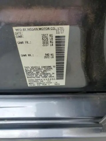 2018 NISSAN ALTIMA 2.5  