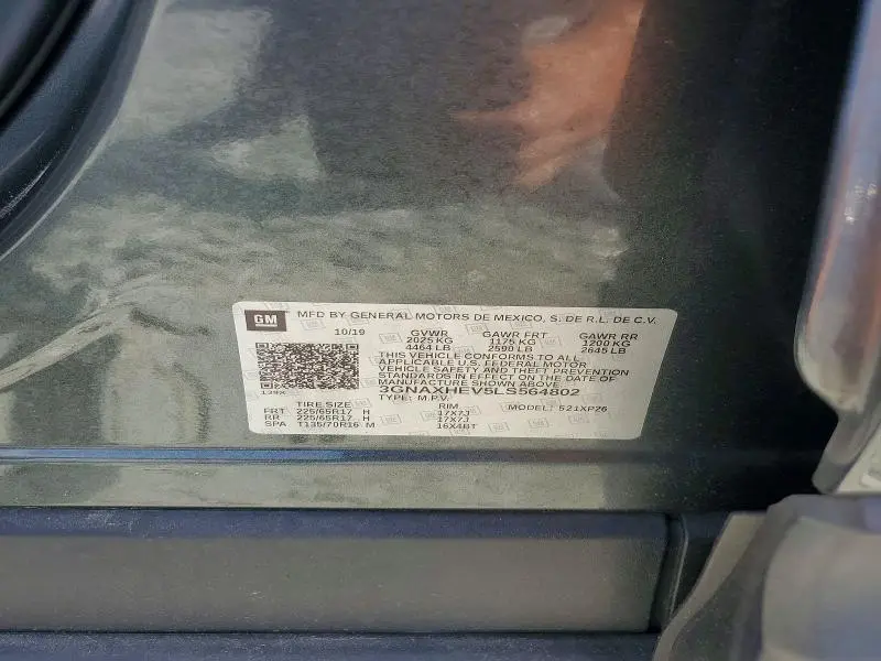 2020 CHEVROLET EQUINOX LS  