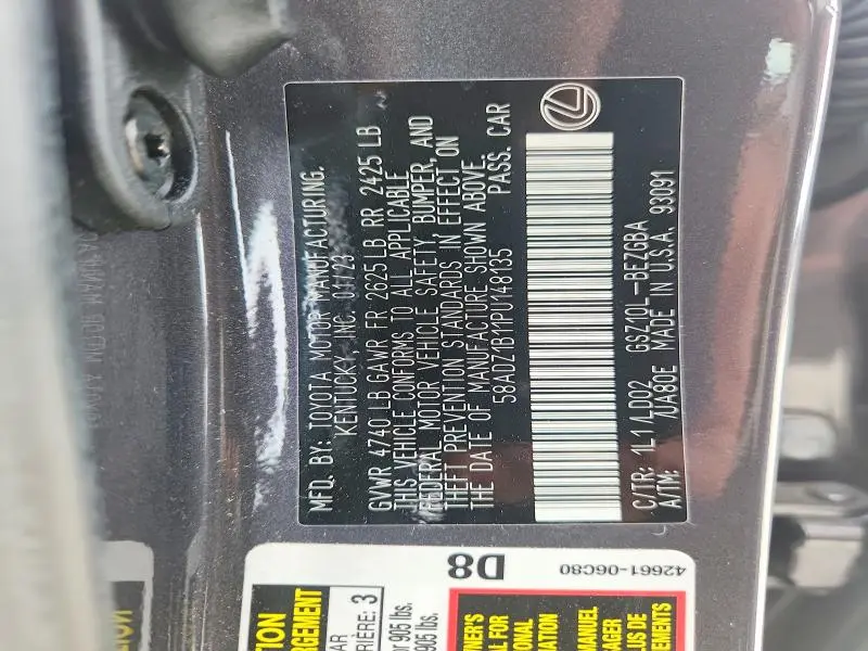 2023 LEXUS ES 350 BASE  