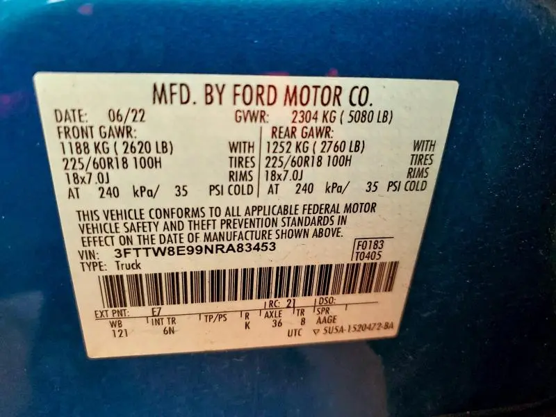 2022 FORD MAVERICK XL  