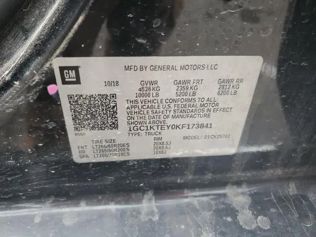 2019 CHEVROLET SILVERADO K2500 HEAVY DUTY LTZ  