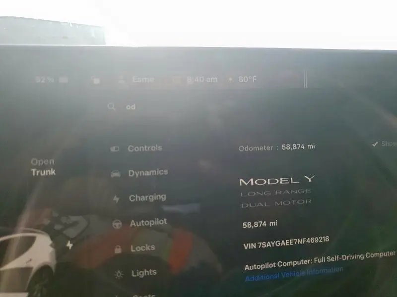 2022 TESLA MODEL Y   