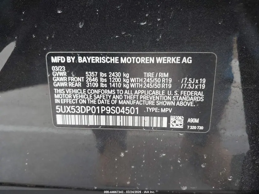 2023 BMW X3 XDRIVE30I