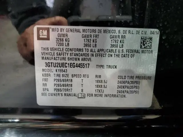 2014 GMC SIERRA K1500 SLE  
