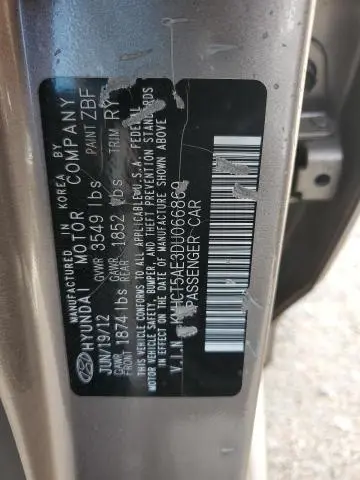 2013 HYUNDAI ACCENT GLS