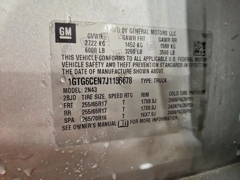 2018 GMC CANYON SLE  