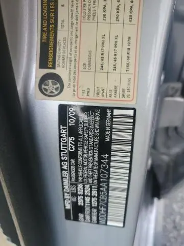 2010 MERCEDES-BENZ E 550