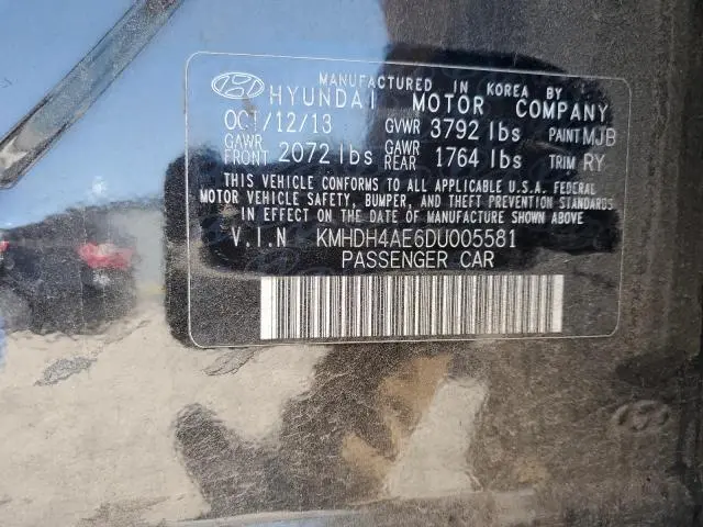 2013 HYUNDAI ELANTRA GLS  