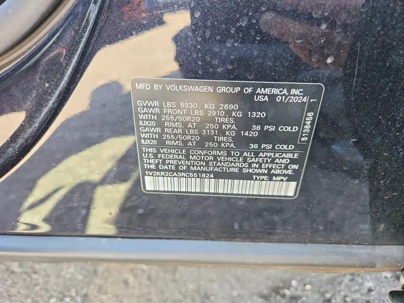 2024 VOLKSWAGEN ATLAS SE  
