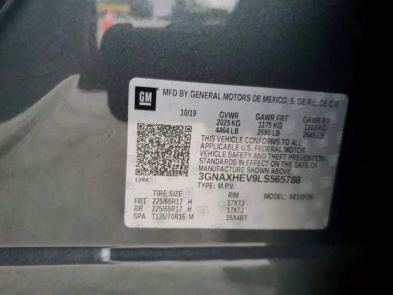 2020 CHEVROLET EQUINOX LS  