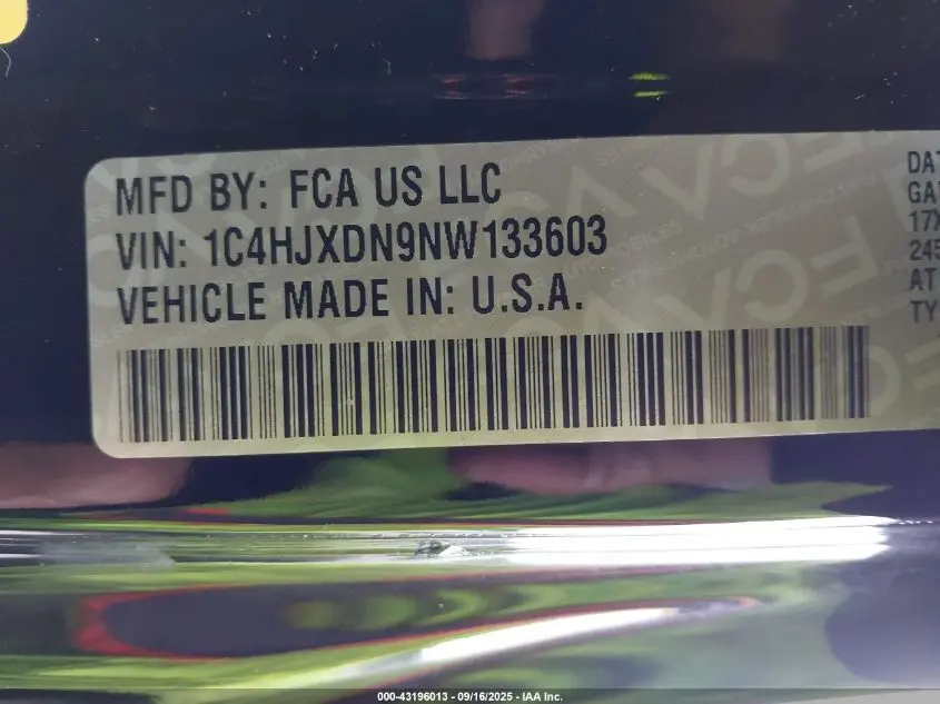 2022 JEEP WRANGLER UNLIMITED SPORT 4X4