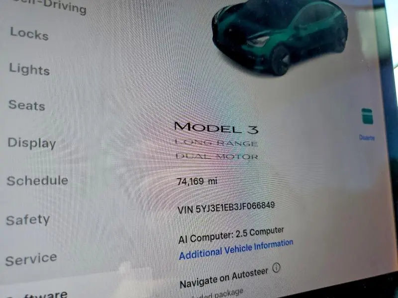 2018 TESLA MODEL 3   