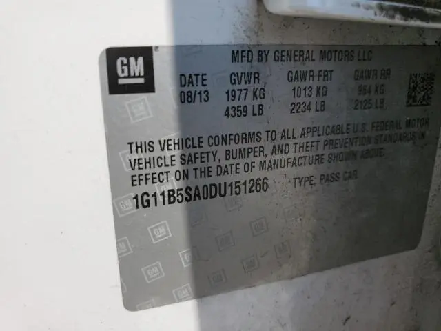 2013 CHEVROLET MALIBU LS  