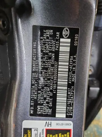 2013 TOYOTA AVALON HYBRID  