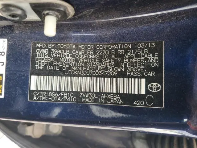 2013 TOYOTA PRIUS   