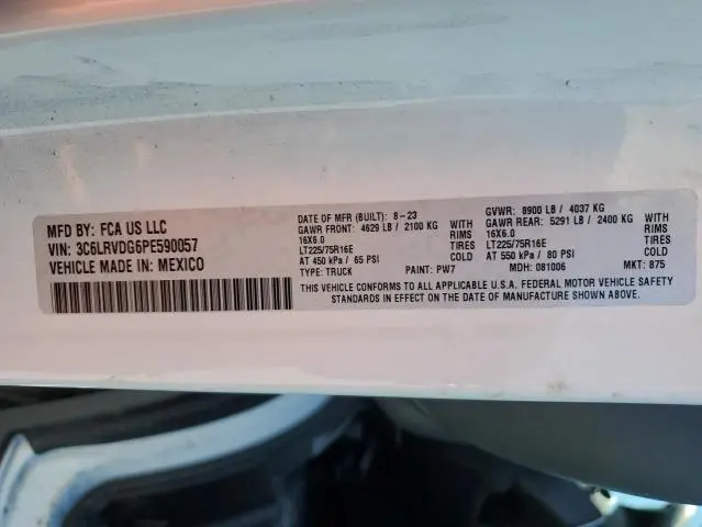 2023 RAM PROMASTER 2500 2500 HIGH  