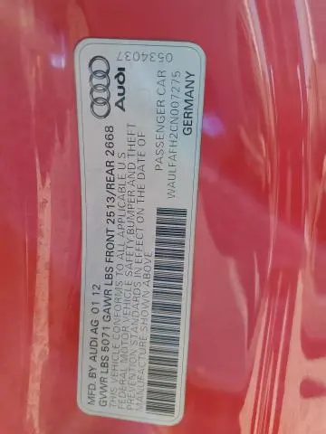 2012 AUDI A5 PREMIUM PLUS  