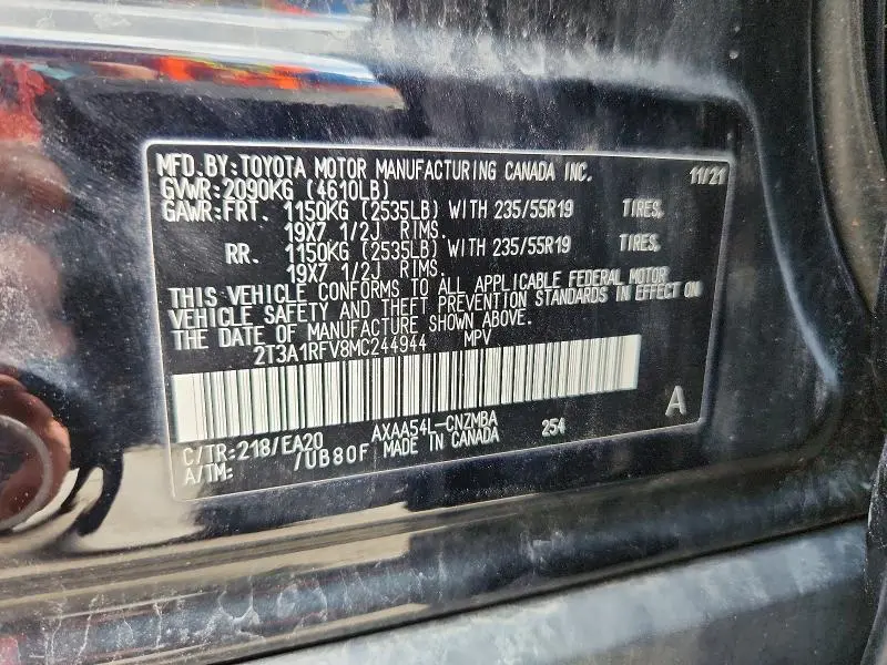 2021 TOYOTA RAV4 XLE PREMIUM  