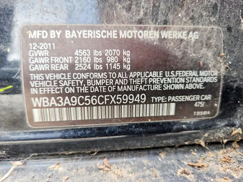2012 BMW 335 I  