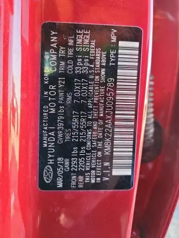 2018 HYUNDAI KONA SEL  
