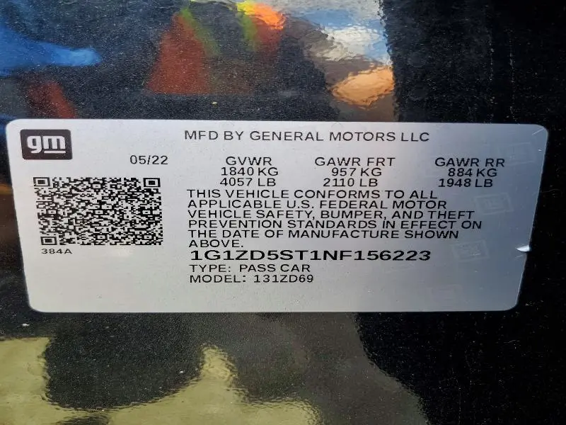 2022 CHEVROLET MALIBU LT  