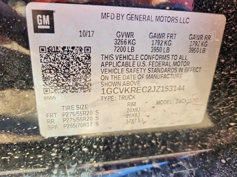 2018 CHEVROLET SILVERADO K1500 LT  