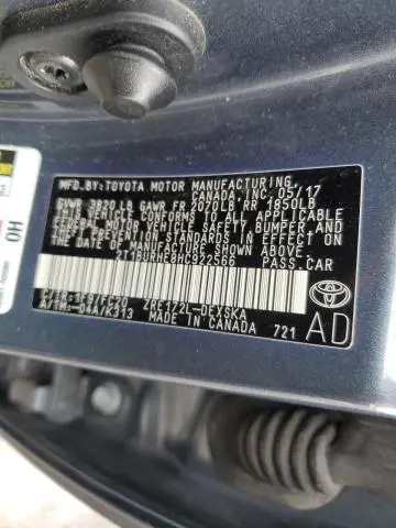 2017 TOYOTA COROLLA L