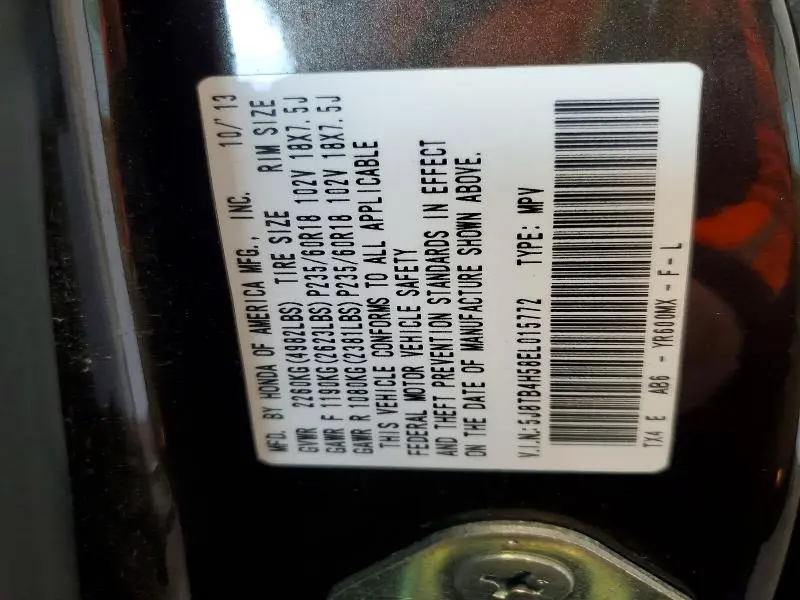 2014 ACURA RDX TECHNOLOGY  