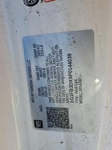 2023 CHEVROLET CAMARO LS  