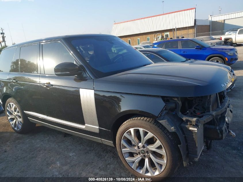 2018 LAND ROVER RANGE ROVER 3.0L V6 SUPERCHARGED HSE