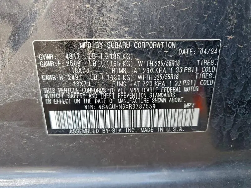 2024 SUBARU CROSSTREK LIMITED  