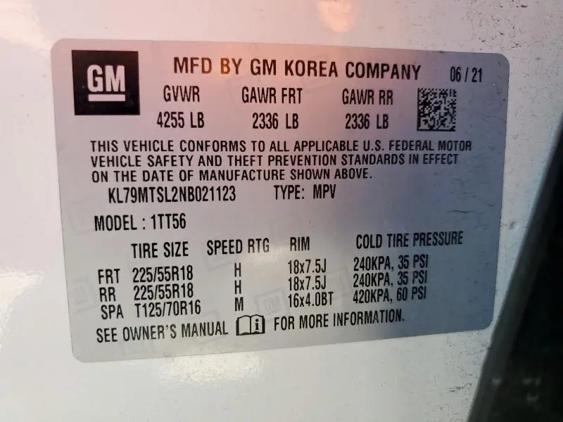 2022 CHEVROLET TRAILBLAZER RS  