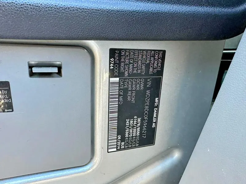 2015 MERCEDES-BENZ SPRINTER 2500  