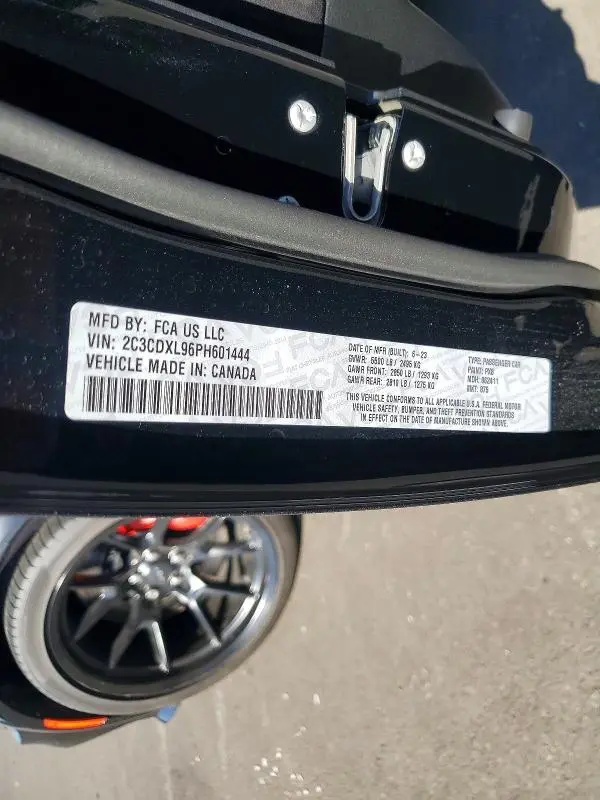2023 DODGE CHARGER SRT HELLCAT  
