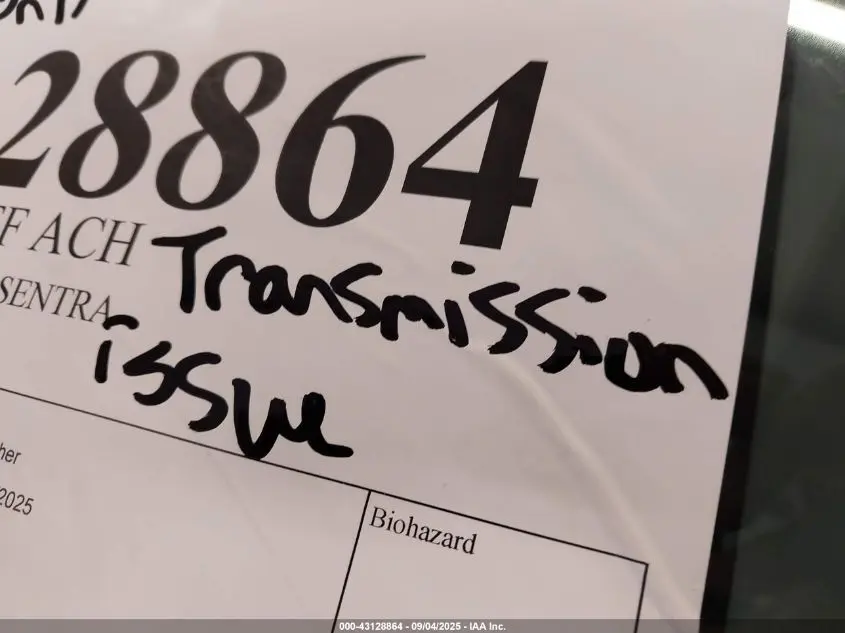 2016 NISSAN SENTRA S