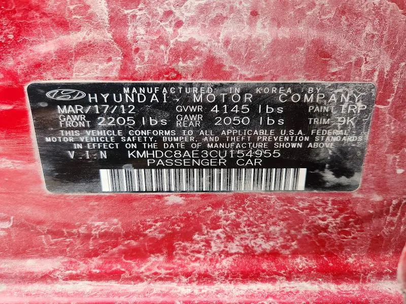 2012 HYUNDAI ELANTRA TOURING GLS  