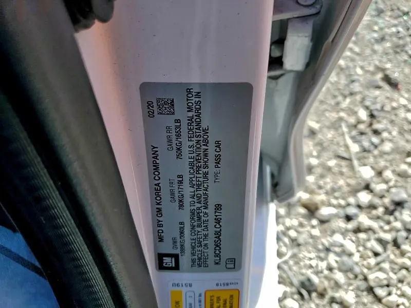 2020 CHEVROLET SPARK 1LT  