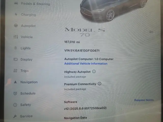 2016 TESLA MODEL S   