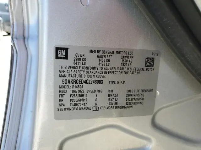 2012 BUICK ENCLAVE   