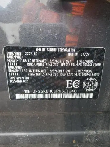 2024 SUBARU FORESTER WILDERNESS  