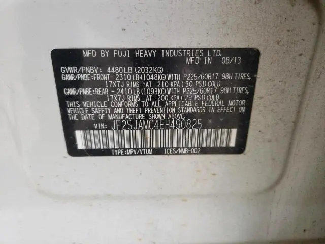 2014 SUBARU FORESTER 2.5I TOURING  