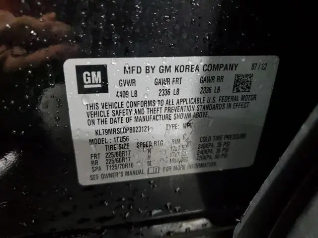 2023 CHEVROLET TRAILBLAZER LT  