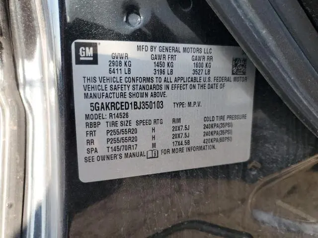 2011 BUICK ENCLAVE CXL  