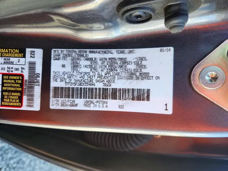 2014 TOYOTA TUNDRA CREWMAX SR5  