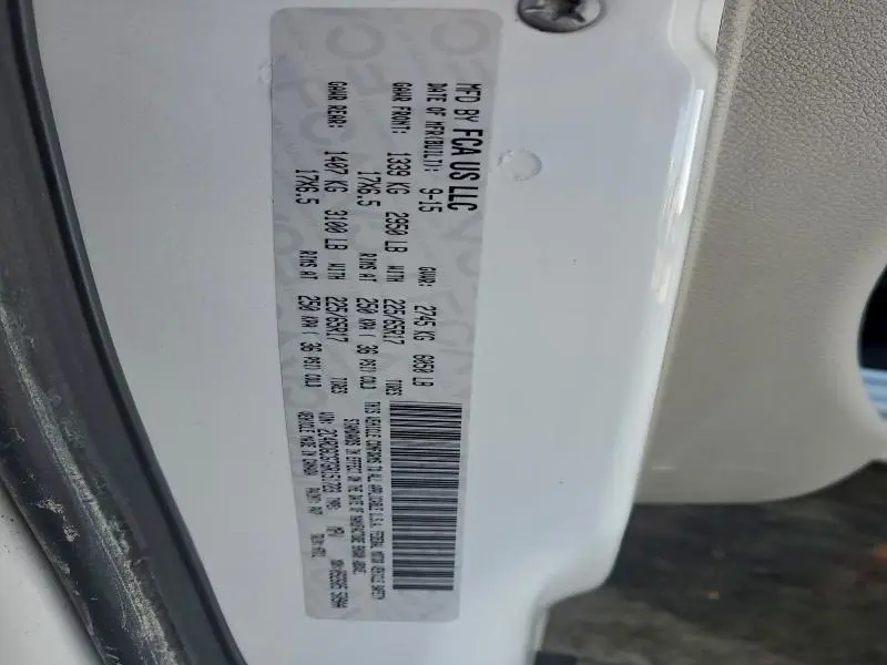 2016 DODGE GRAND CARAVAN SXT  