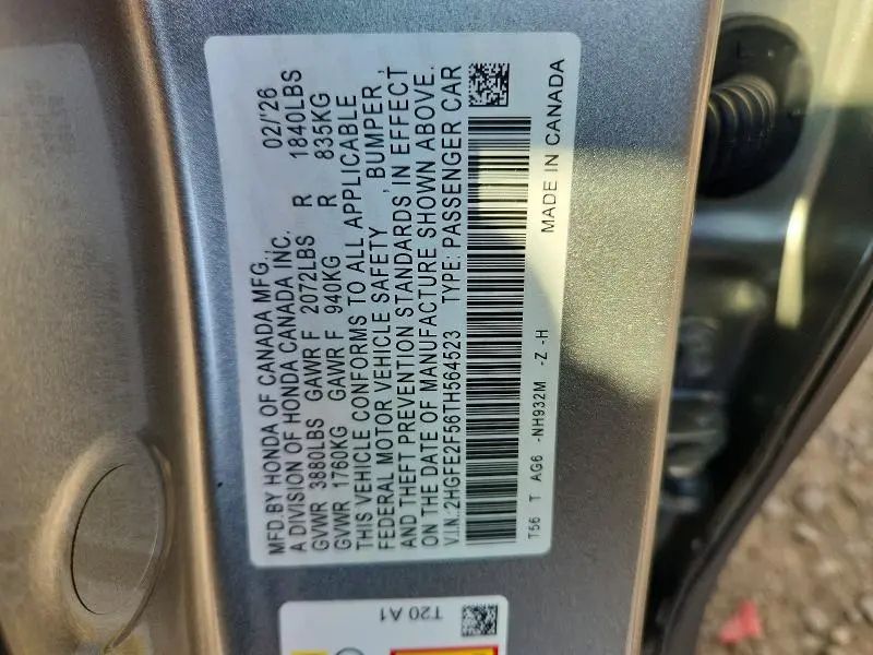 2026 HONDA CIVIC SPORT  